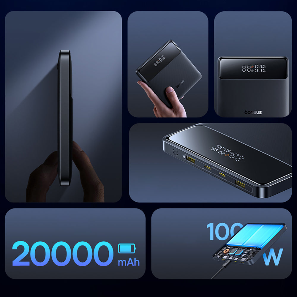 Baseus Blade H1 20000mAh 100W Powerbank with Display - Black_10