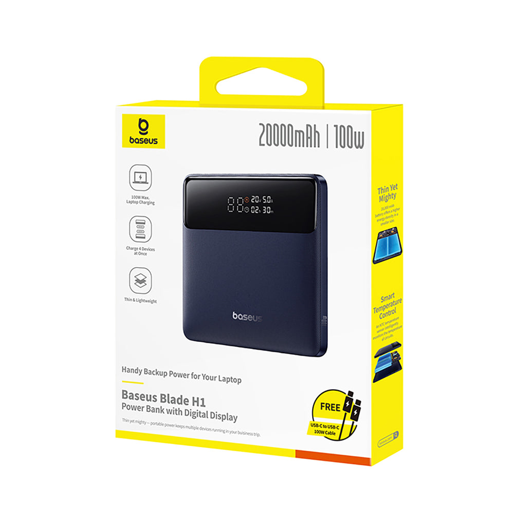 Baseus Blade H1 20000mAh 100W Powerbank with Display - Black_6