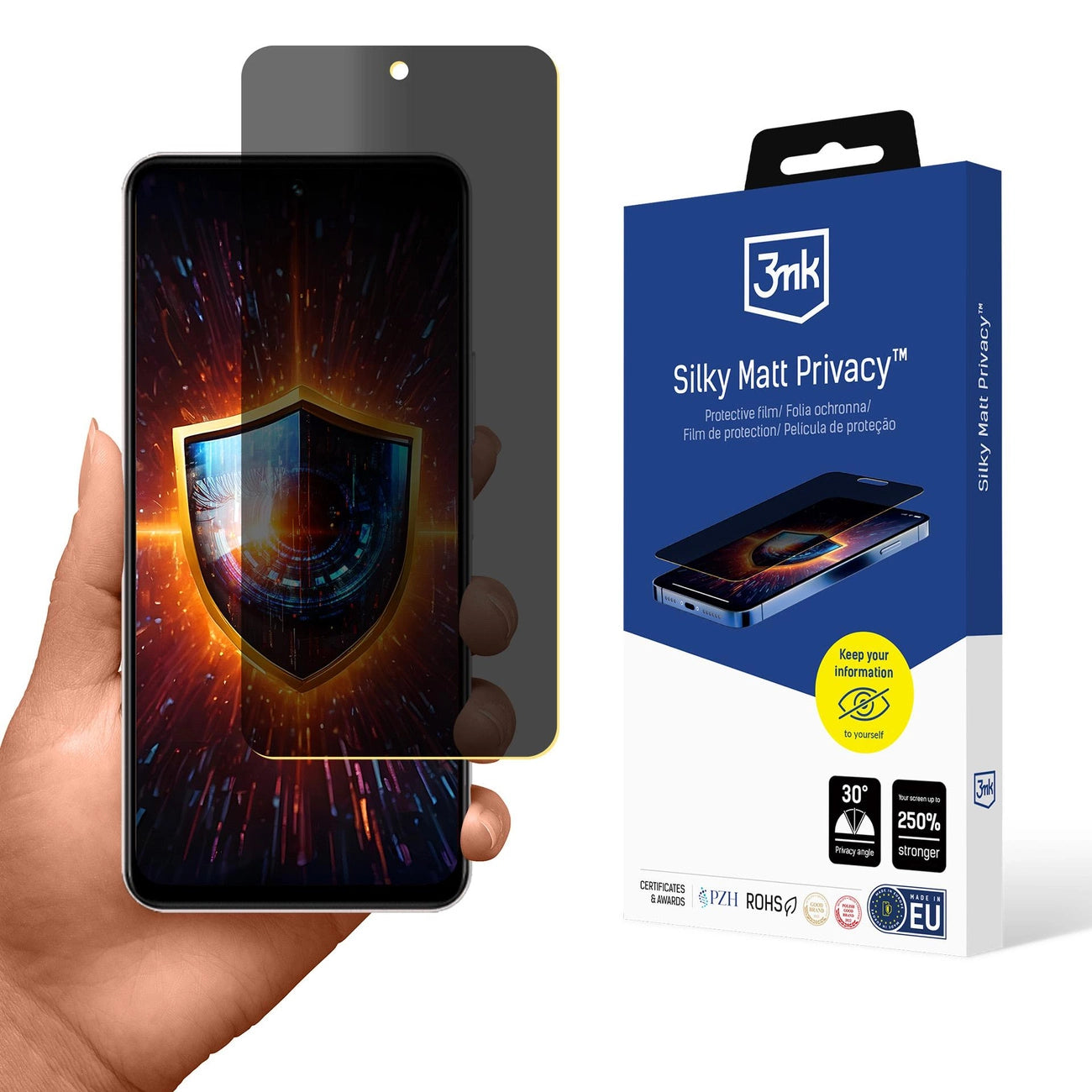 Privacy Screen Protector 3mk Silky Matt Privacy for Vivo Y19s_0