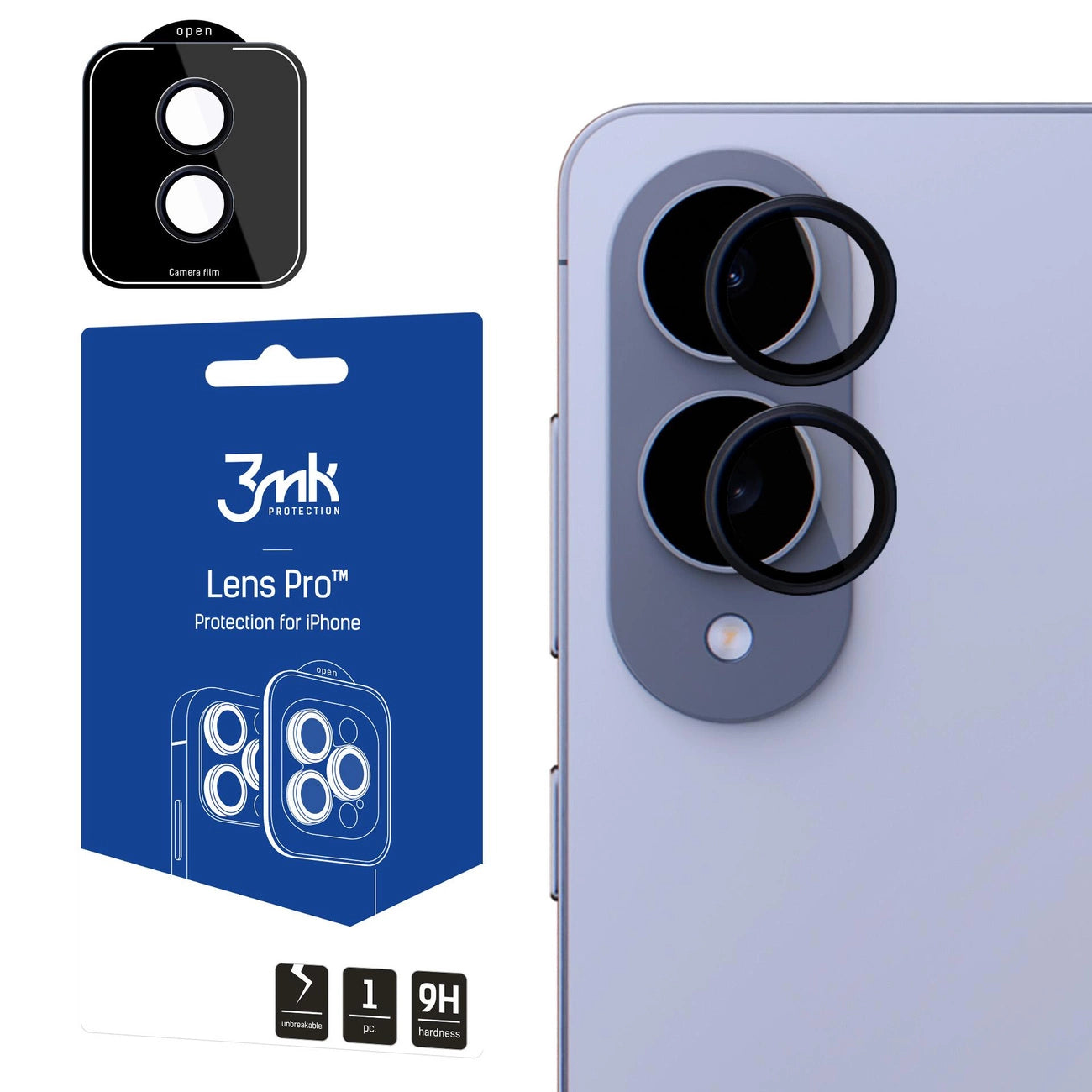 3mk Lens Protection Pro Camera Glass for Samsung Galaxy S25 Edge - Black_0