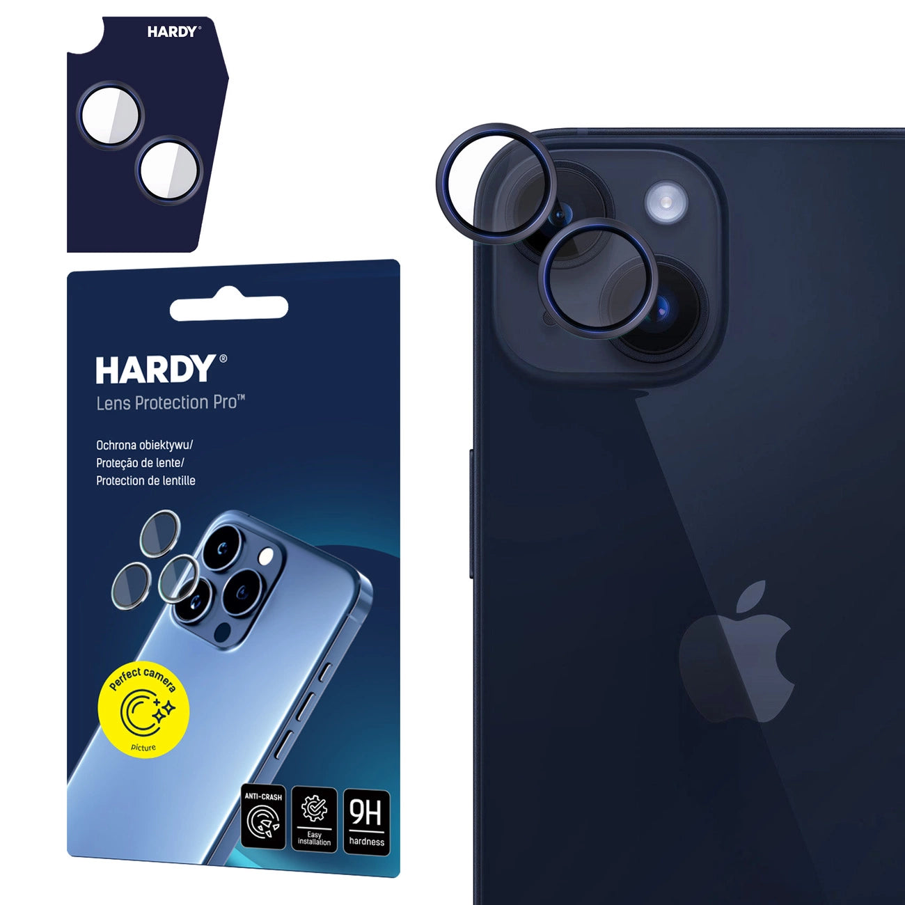 3mk HARDY Lens Protection Pro Glass for Apple iPhone 14 / 14 Plus - Graphite_0