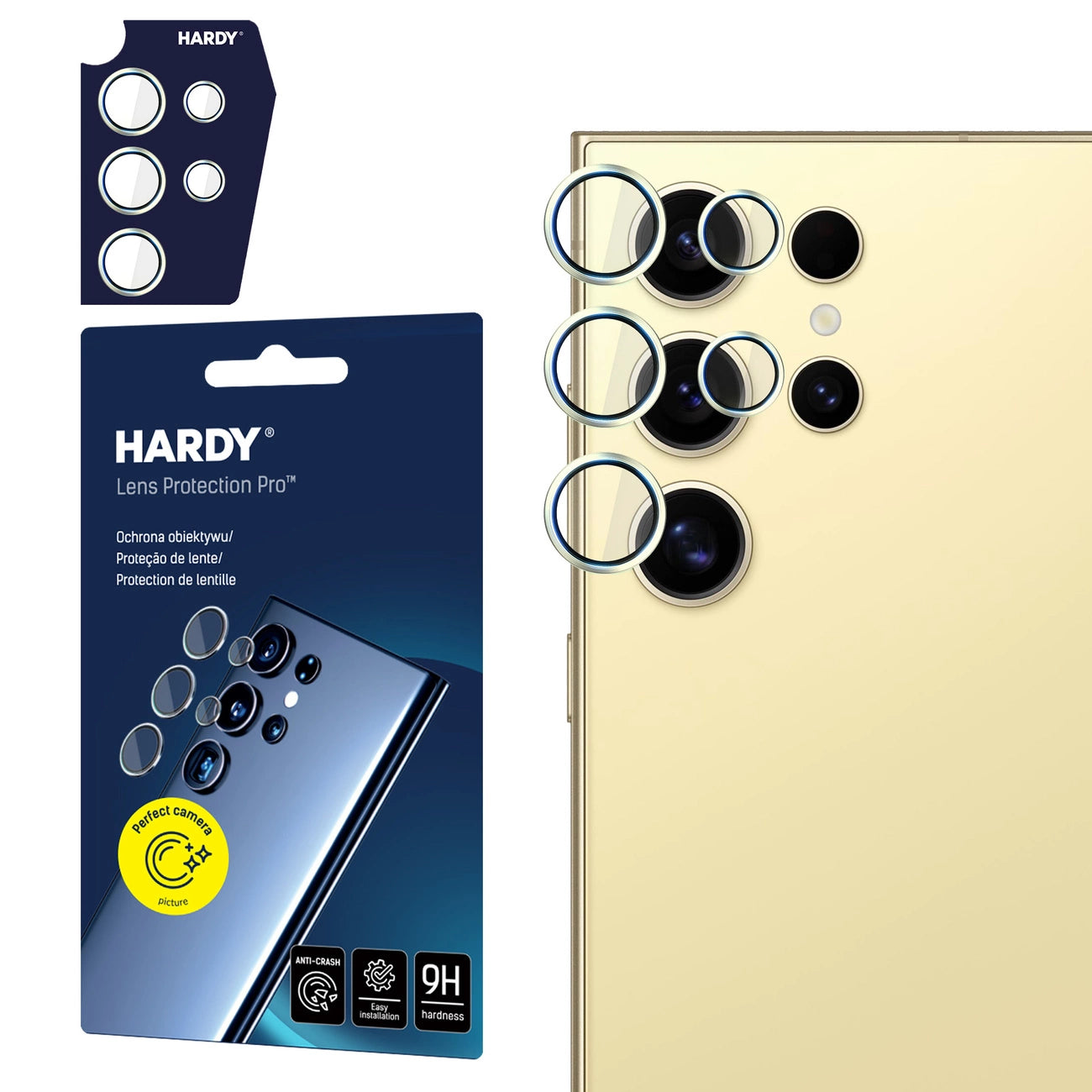 3mk HARDY Lens Protection Pro for Samsung Galaxy S24 Ultra - Yellow_0