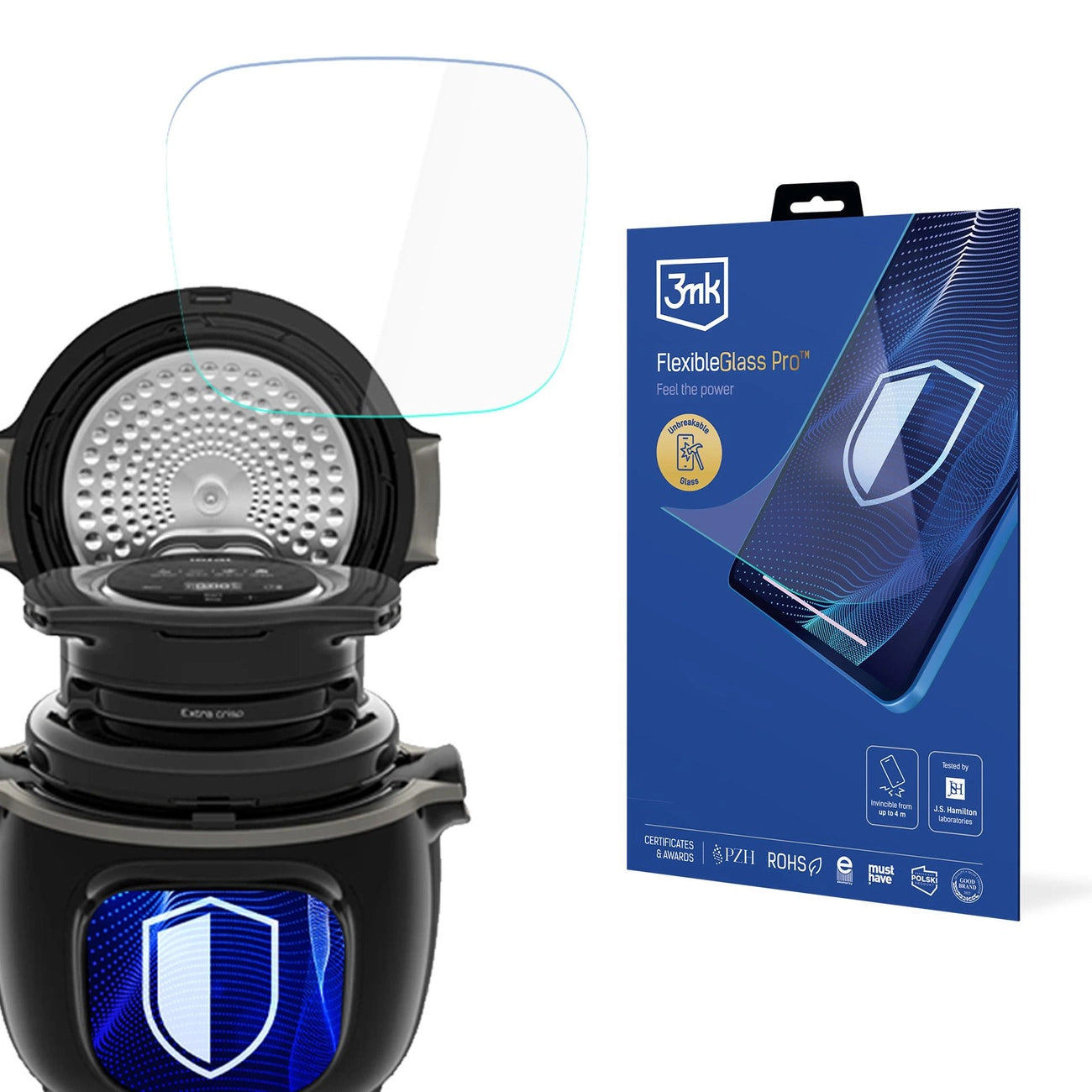 Hybrid glass 3mk FlexibleGlass Pro for Tefal Cook4Me Touch CY9128 / Touch Pro CY9431_0