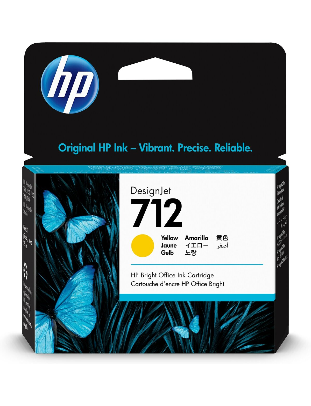 Tinteiro Original HP nº712/ Amarelo