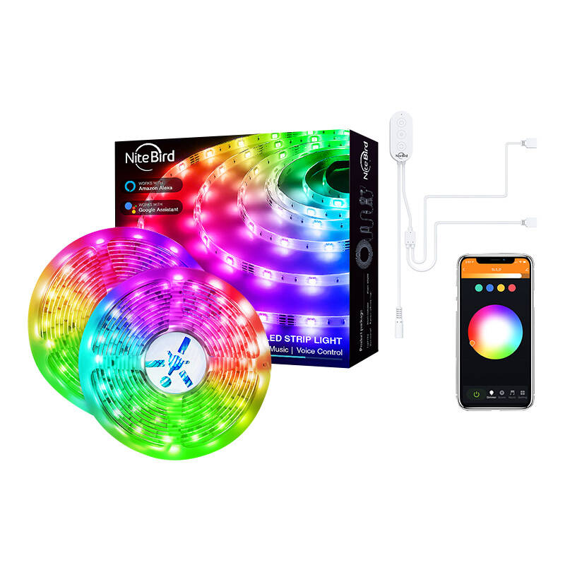 Smart WiFi RGB LED light strip NiteBird SL3 (2x5m), Tuya_4