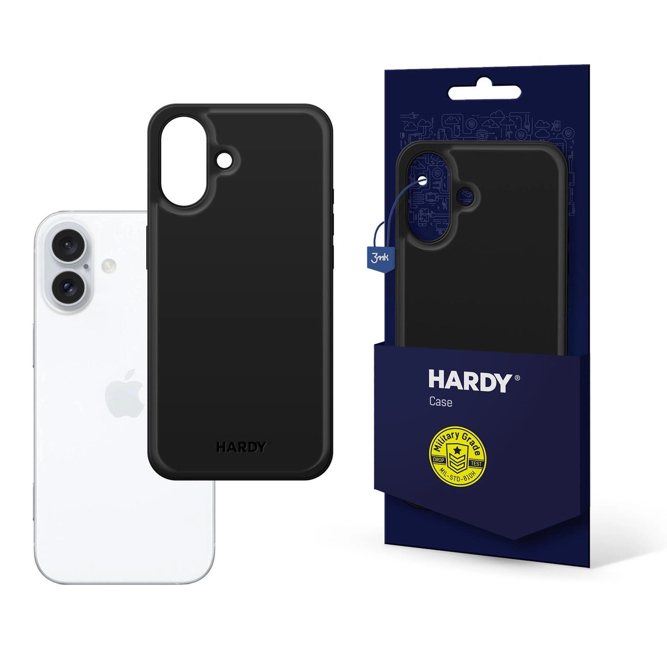 3mk Hardy Apple Silky Leather MagCase for Apple iPhone 16 - Black_0