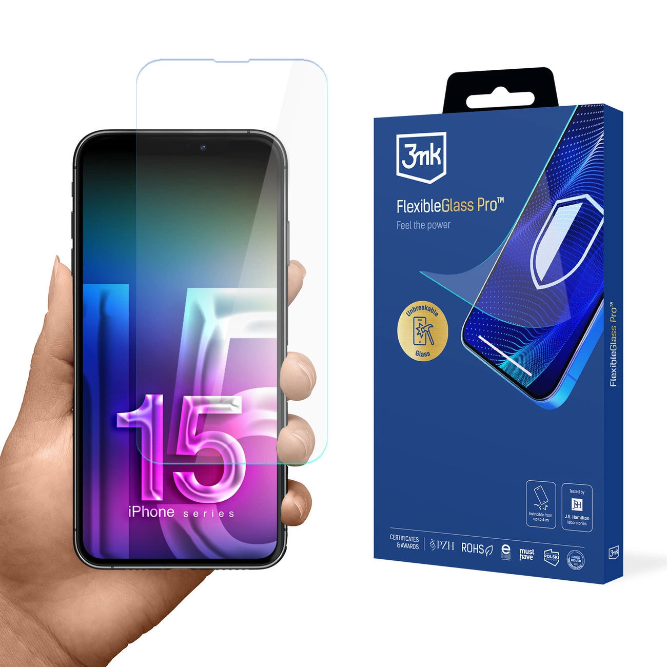 Hybrid glass 3mk FlexibleGlass Pro for Apple iPhone 15 Pro_0