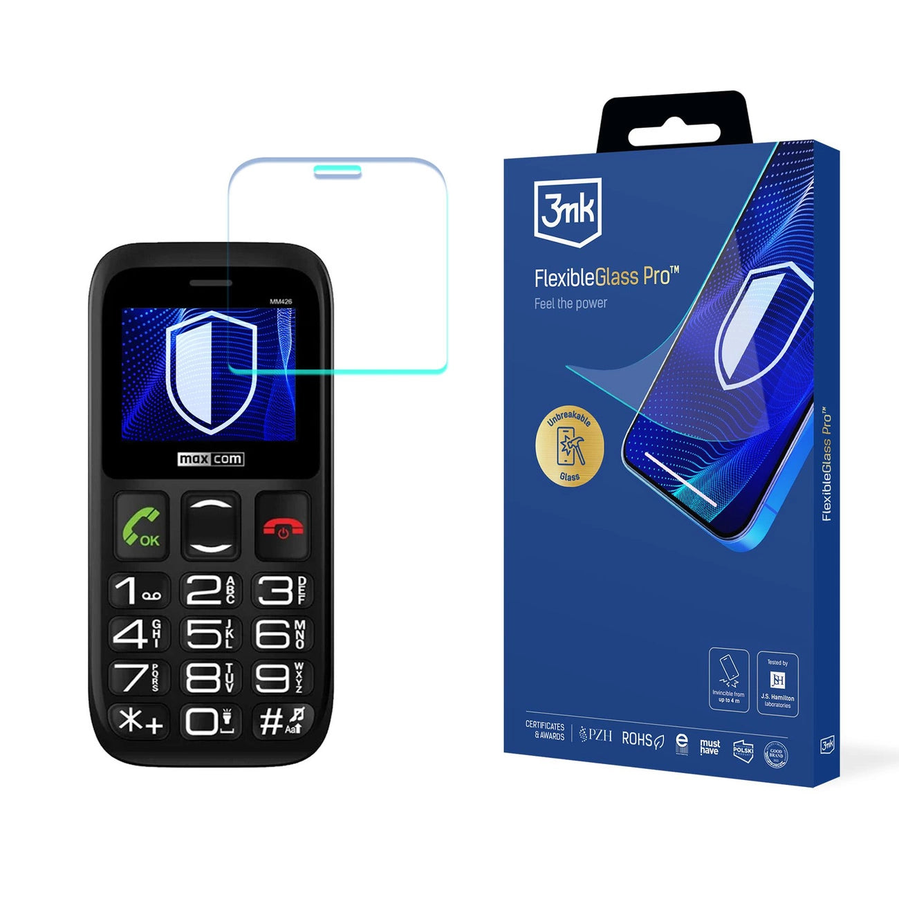 Hybrid glass 3mk FlexibleGlass Pro on Maxcom Comfort MM426_0