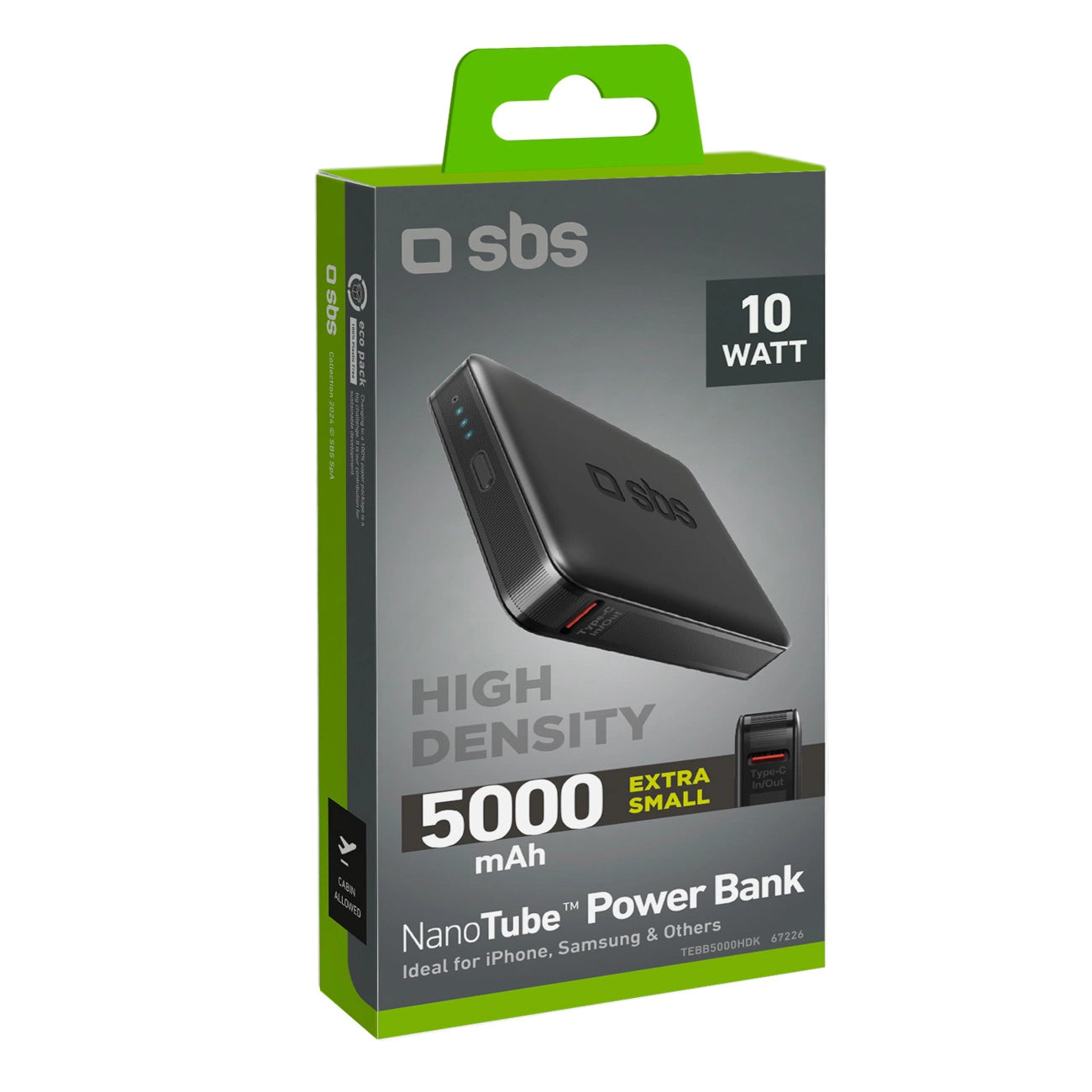 Powerbank SBS NanoTube 5000 mAh High-Density - black_1