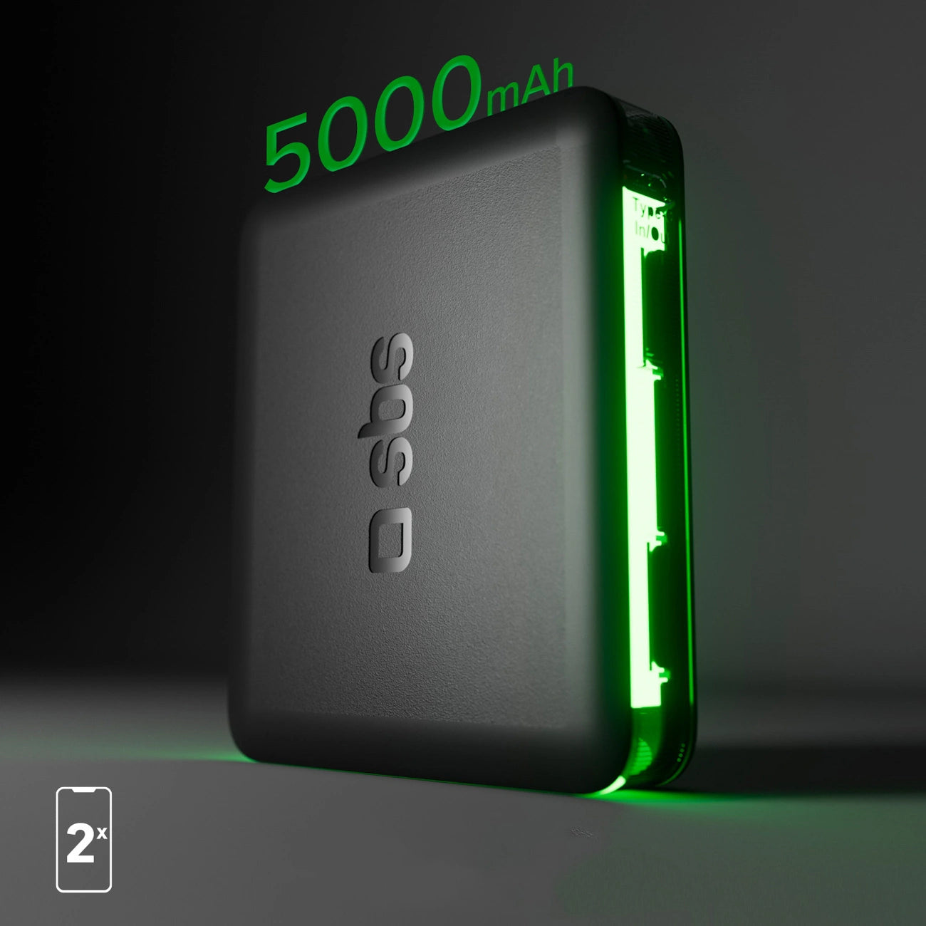 Powerbank SBS NanoTube 5000 mAh High-Density - black_7