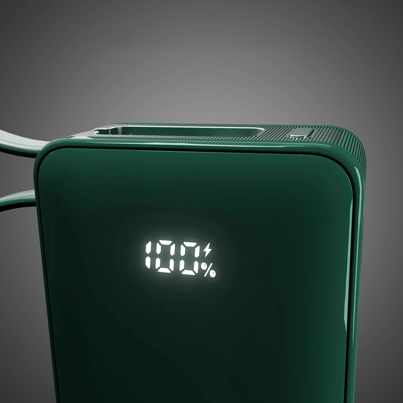 Powerbank SBS 10000 mAh 20W with built-in USB-C cable and digital display - green_7