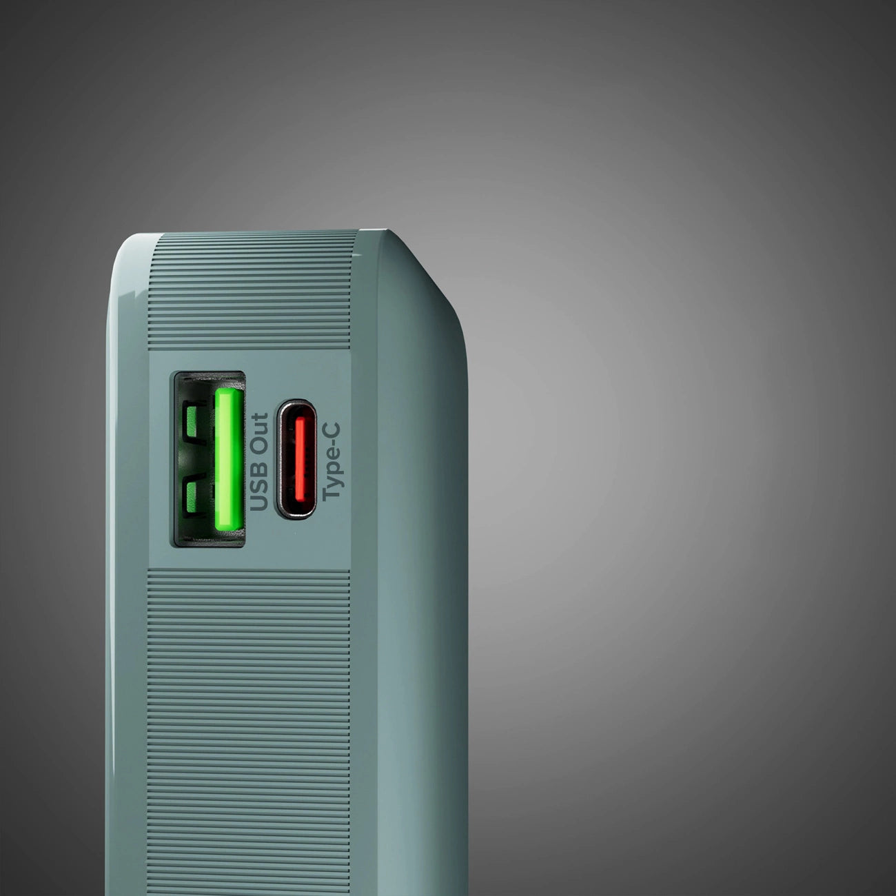 Powerbank SBS 10000 mAh 20W with built-in USB-C cable and digital display - gray_6