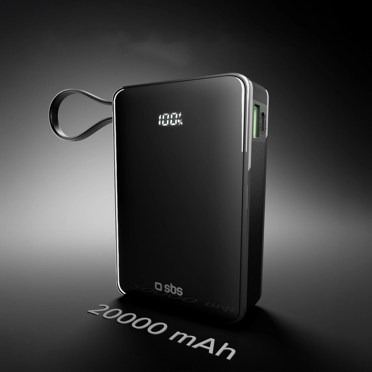 Powerbank SBS 20000 mAh 20W with built-in USB-C cable and digital display - black_9