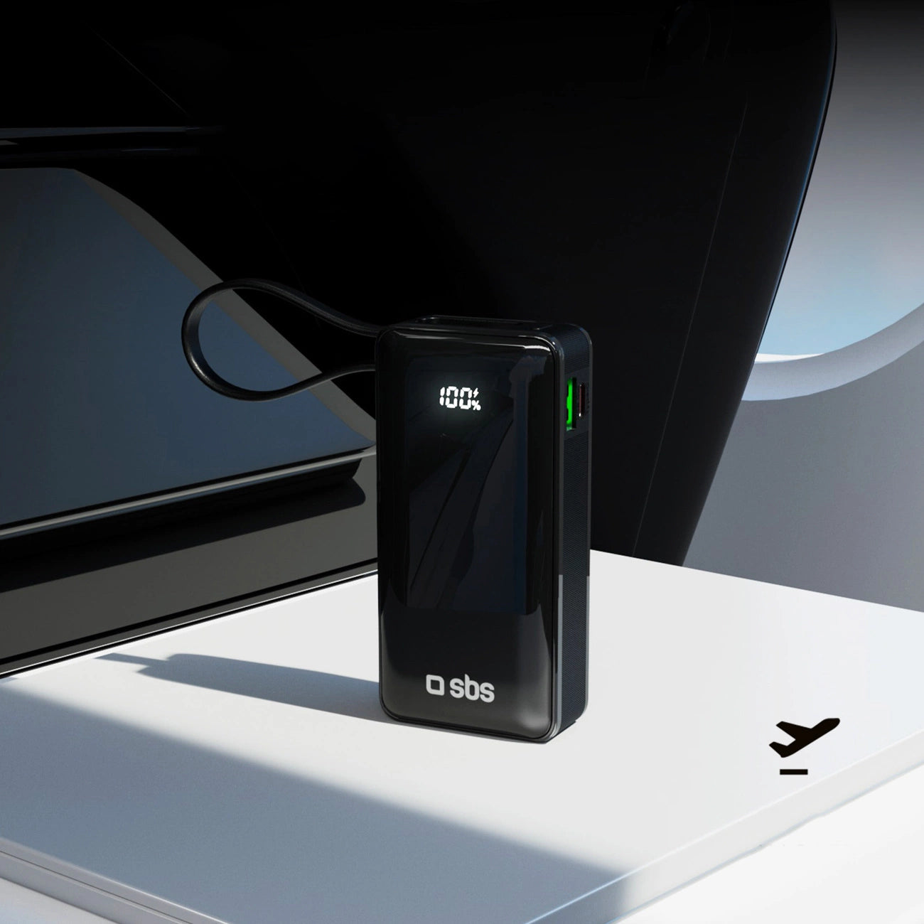 Powerbank SBS 10000 mAh 20W with built-in USB-C cable and digital display - black_12