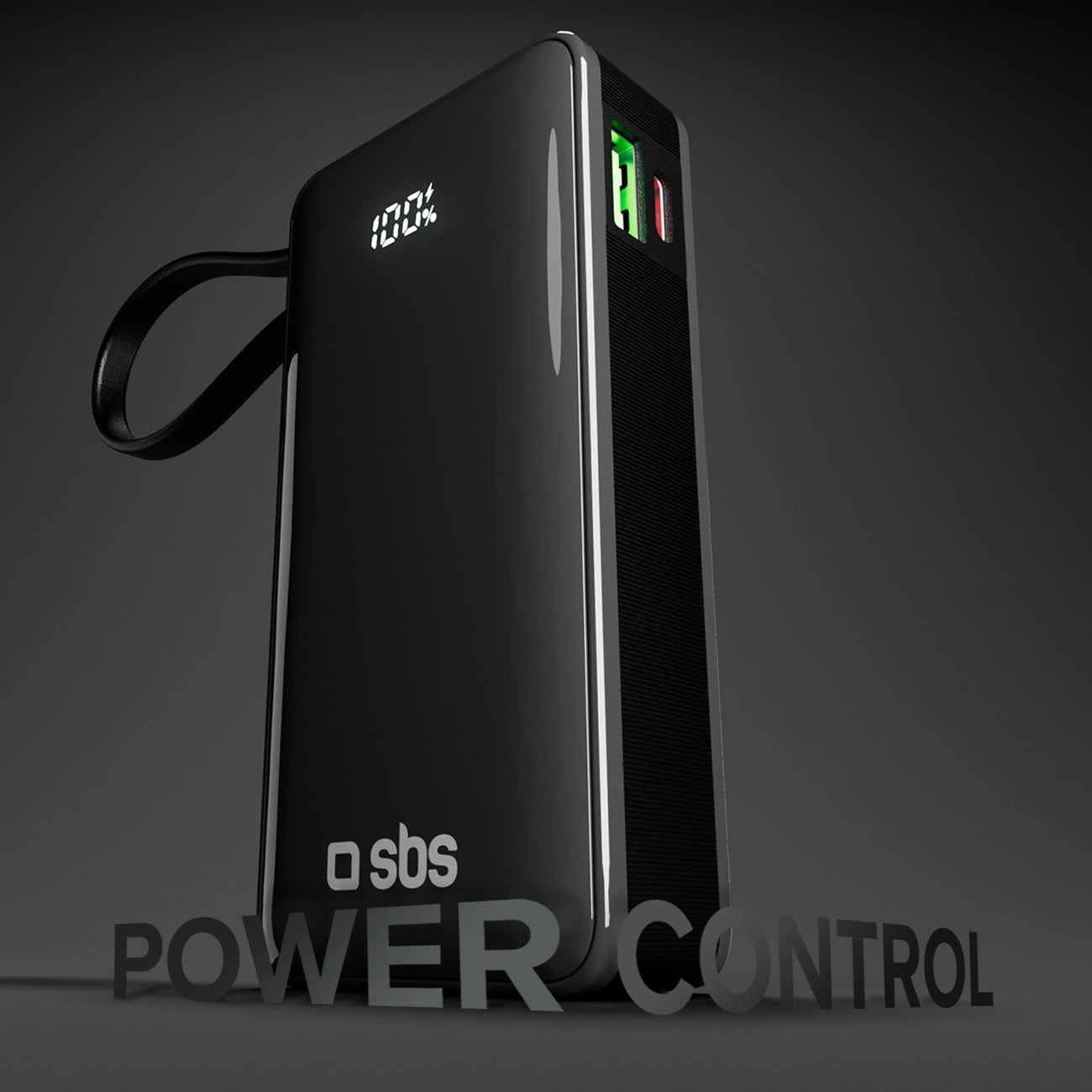 Powerbank SBS 10000 mAh 20W with built-in USB-C cable and digital display - black_4