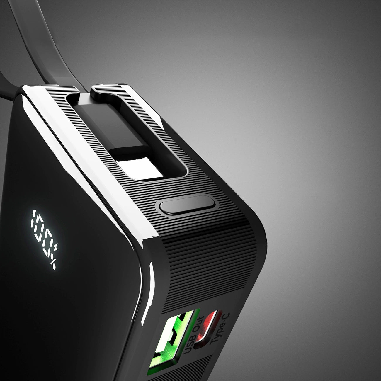 Powerbank SBS 10000 mAh 20W with built-in USB-C cable and digital display - black_8