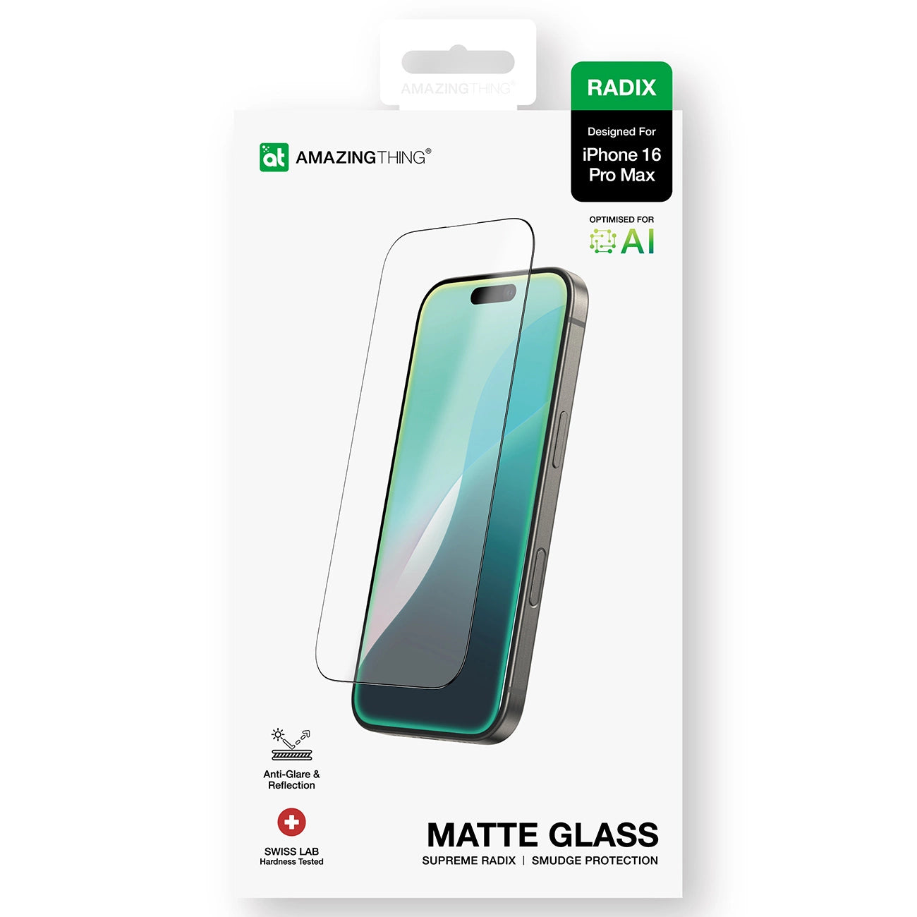 AmazingThing Radix Matte Glass tempered glass for iPhone 16 Pro Max_10