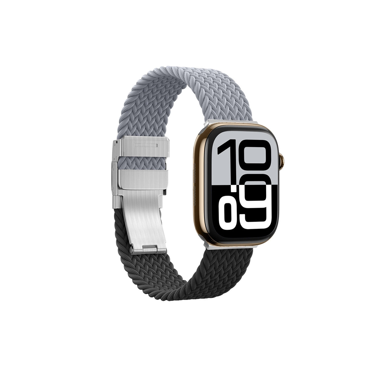 Set of 2 AmazingThing Blend Band for Apple Watch 45/46/49mm - Grey-Black/Grey_9