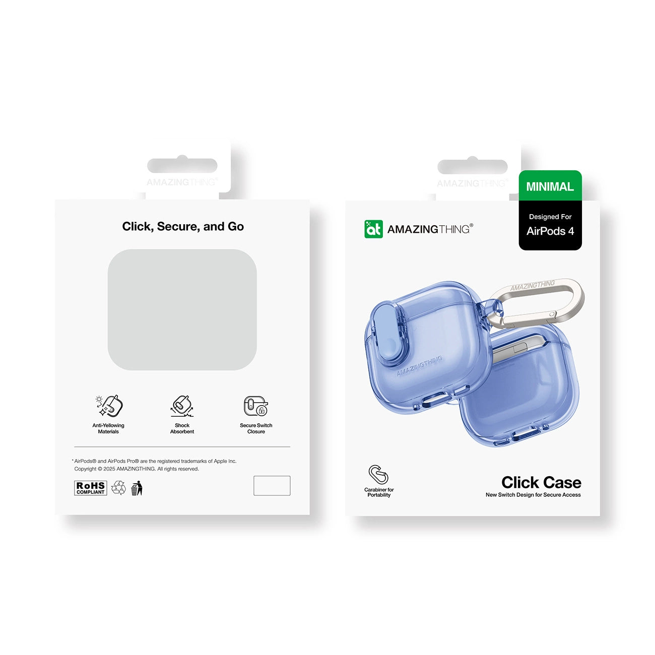 AmazingThing Minimal Case for AirPods 4 – ultramarine_4