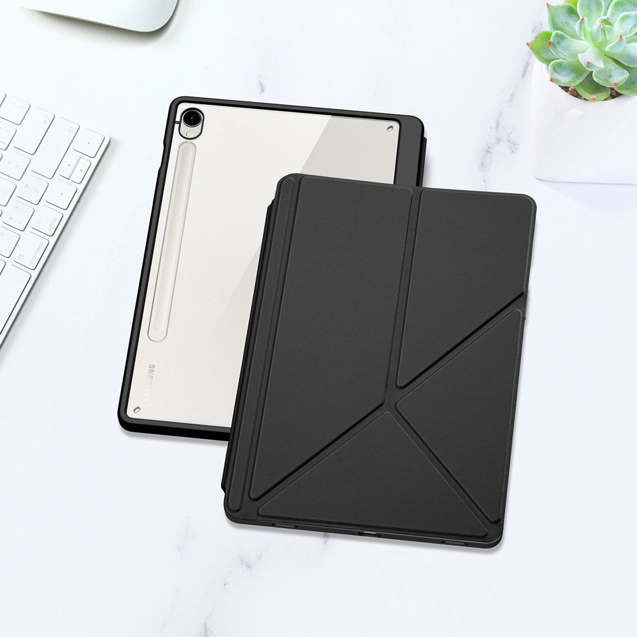 Dux Ducis Magi Case with Stylus Holder for Samsung Galaxy Tab S10 FE/S9/S9 FE - Black_10