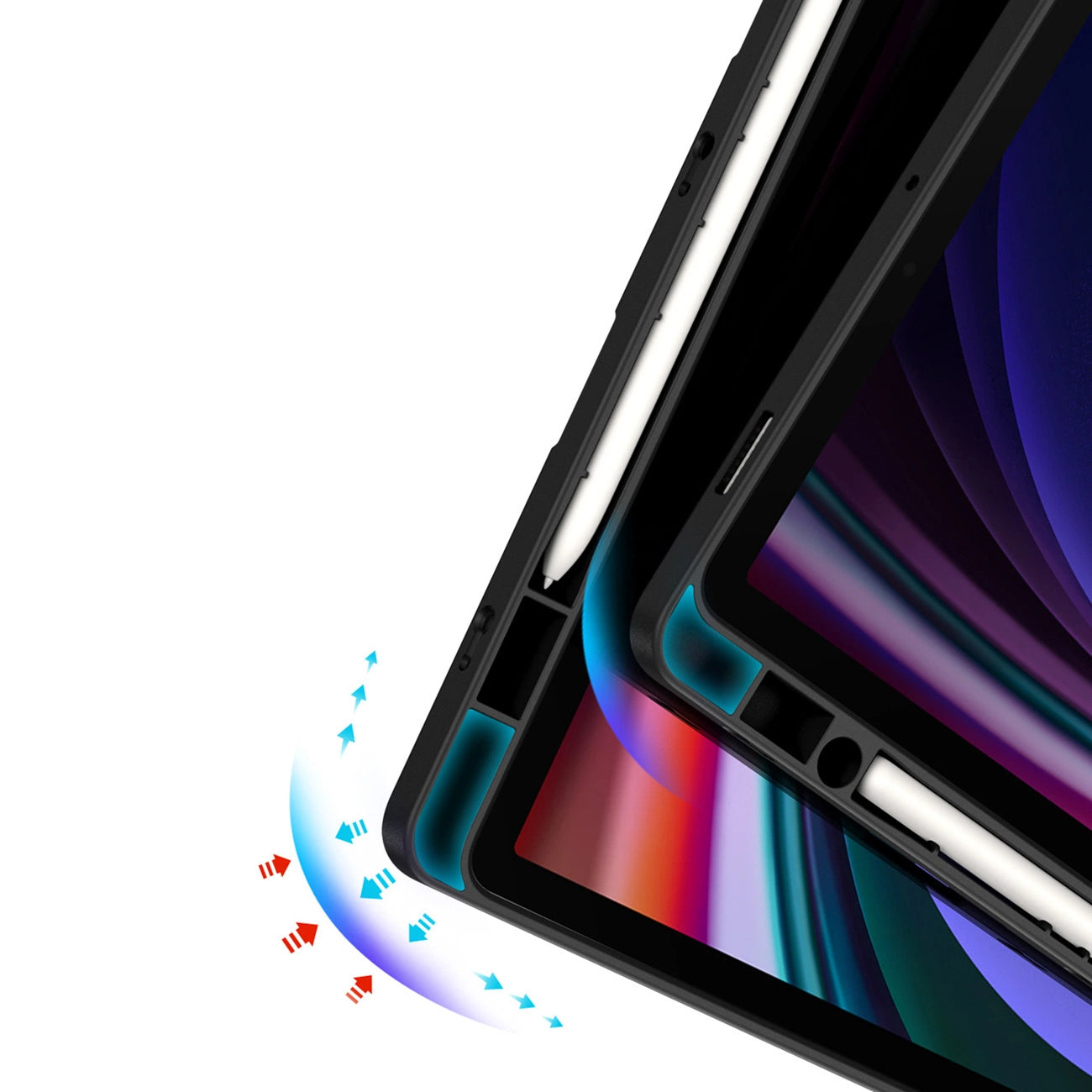 Dux Ducis Magi Case with Stylus Holder for Samsung Galaxy Tab S10 FE/S9/S9 FE - Black_8
