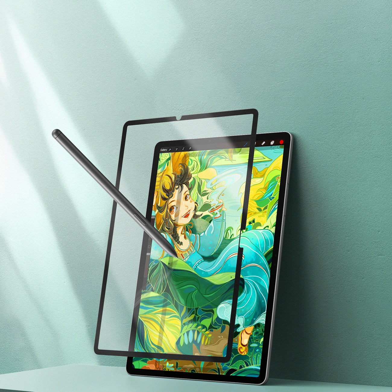 Dux Ducis Naad Paperlike Matte Screen Protector for Samsung Galaxy Tab S10 FE Plus - with Black Frame_2