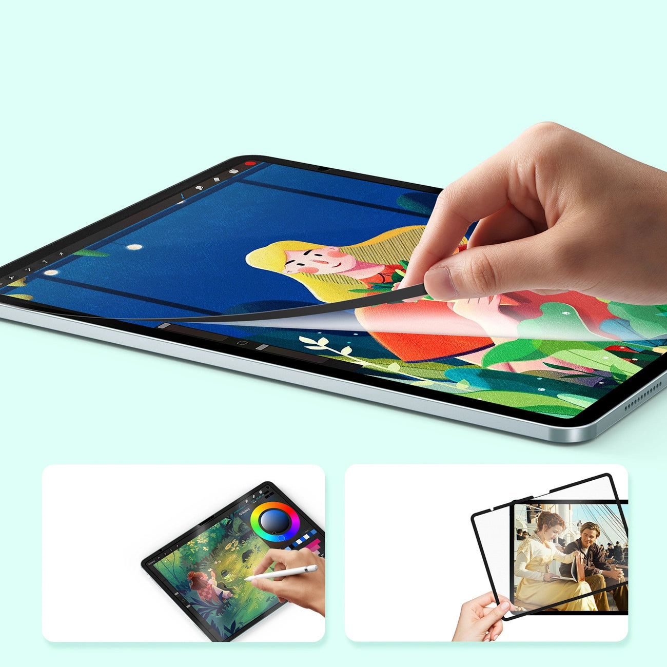 Dux Ducis Naad Paperlike Matte Screen Protector for iPad Air 13" (2024/2025) - with Black Frame_6