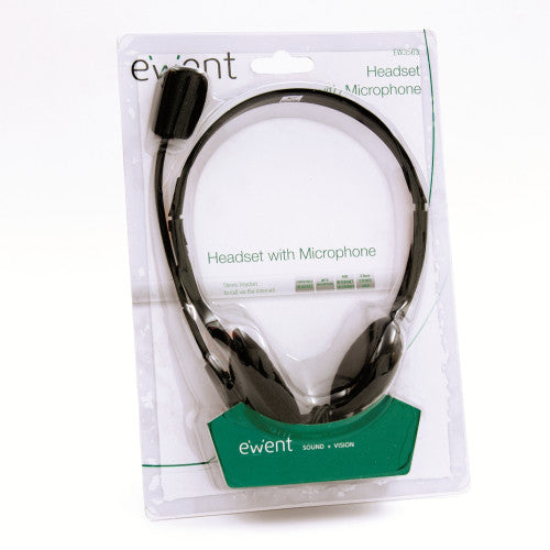 Ewent EW3563 auricular y casco Auriculares Diadema Conector de 3,5 mm Negro_3