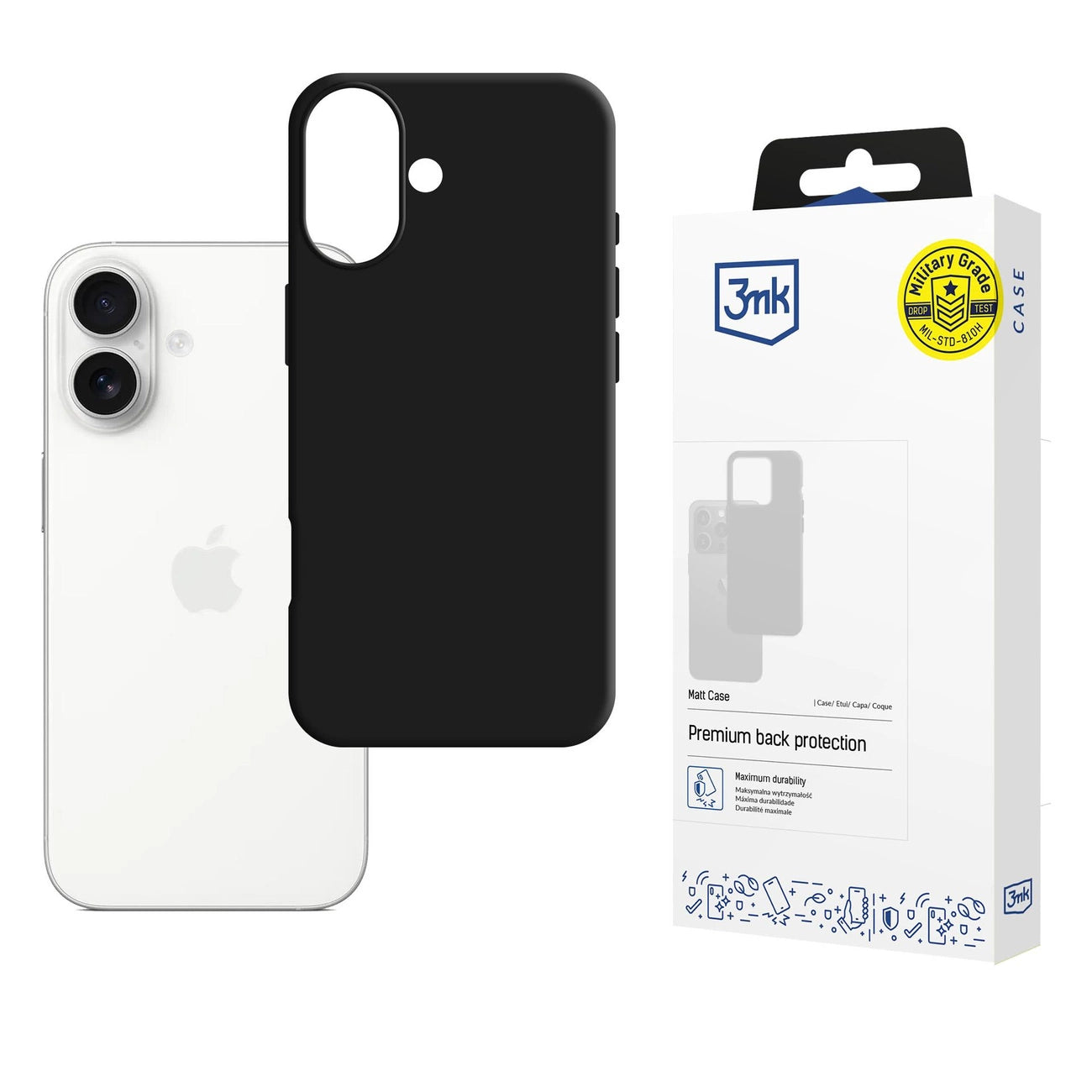 3mk Matt Case for Apple iPhone 17 - Black_0