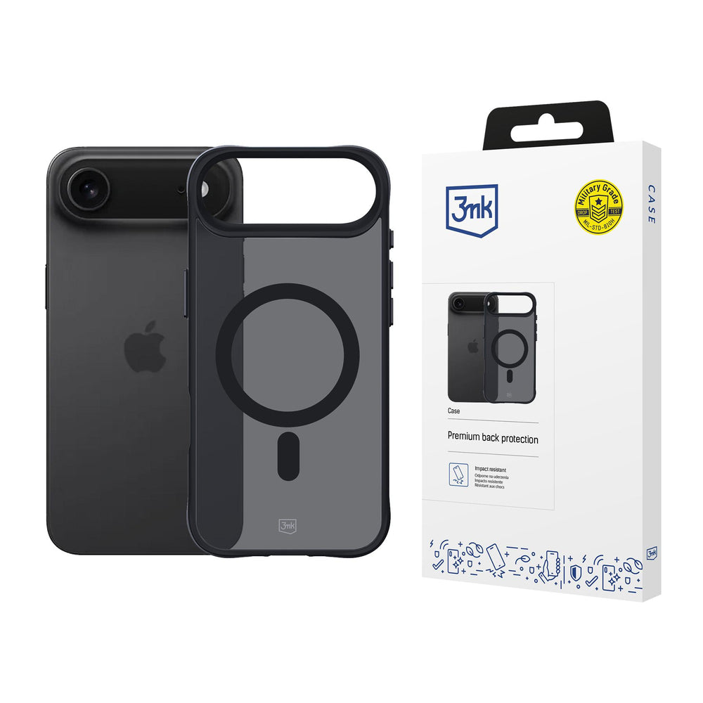 3mk Smoke MagCase for iPhone 17 Air - Black Semi-Transparent_0