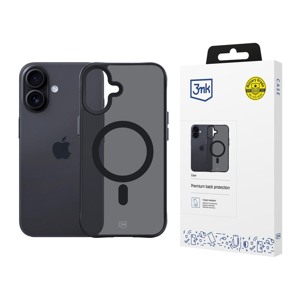 3mk Smoke MagCase for iPhone 17 - Black Semi-Transparent_0