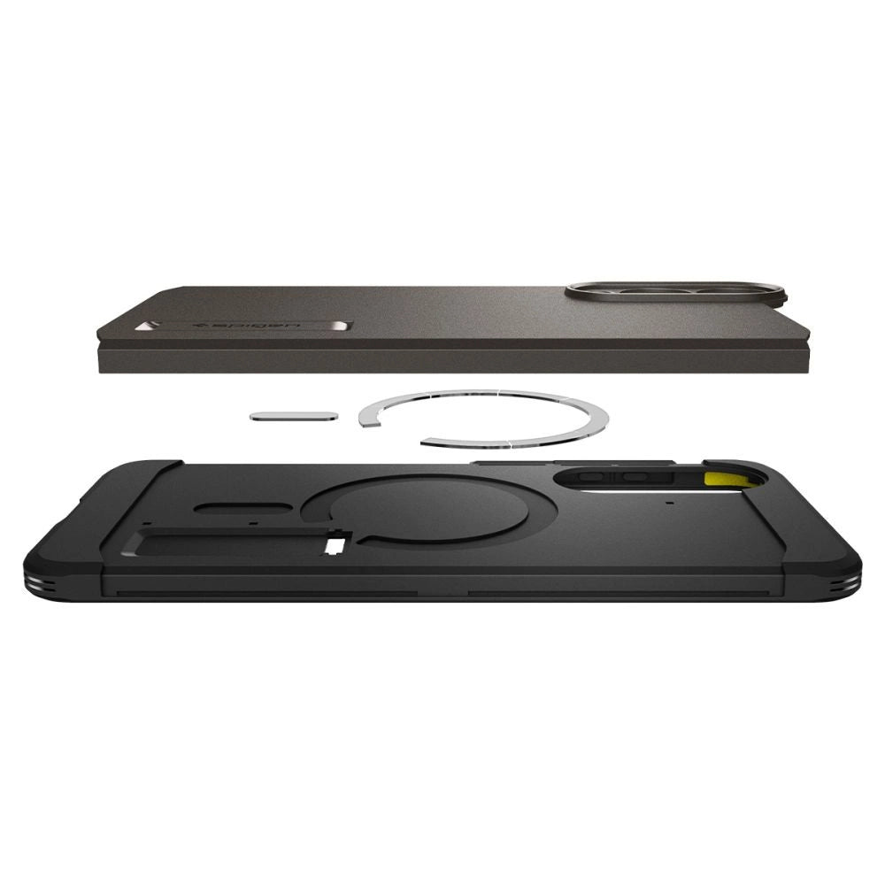 Spigen Tough Armor MagSafe Case for Samsung Galaxy S25 Edge - Gray/Black_7