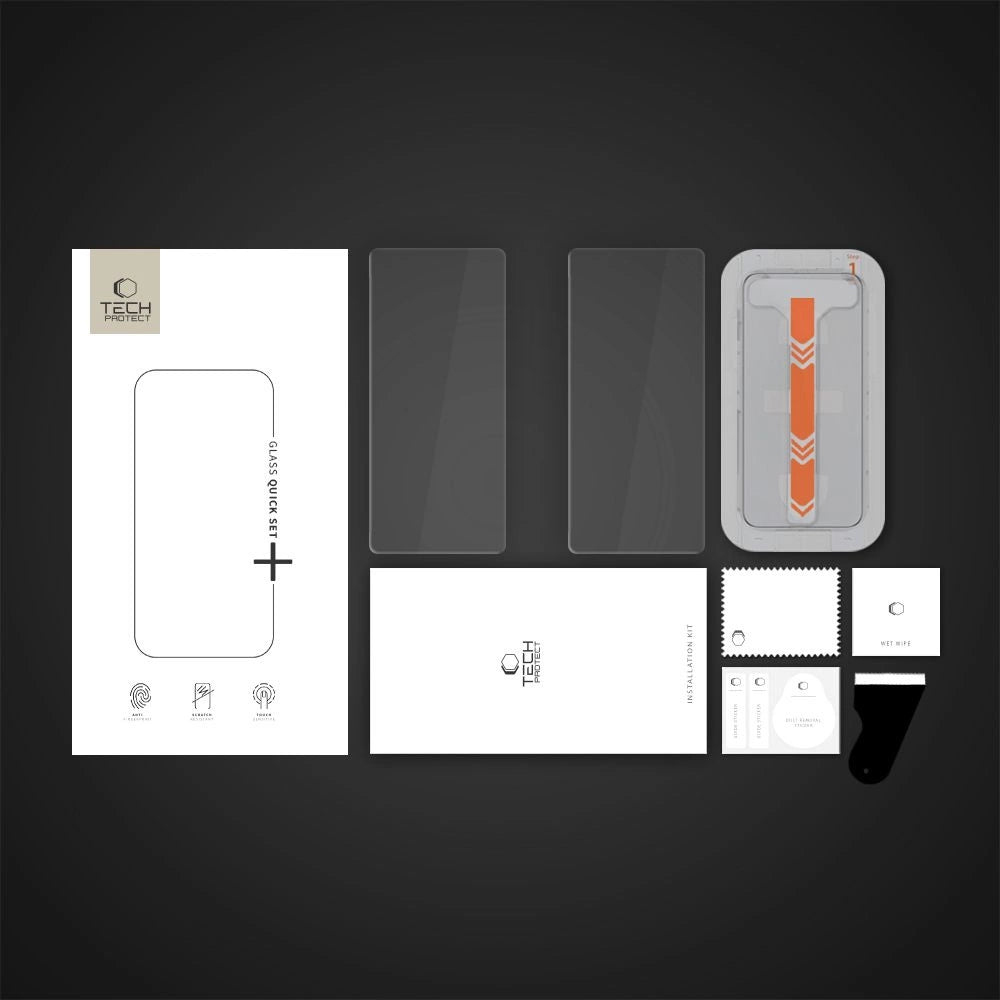 Tech-Protect Quick Set+ Tempered Glass for Samsung Galaxy S25+ - Transparent_5