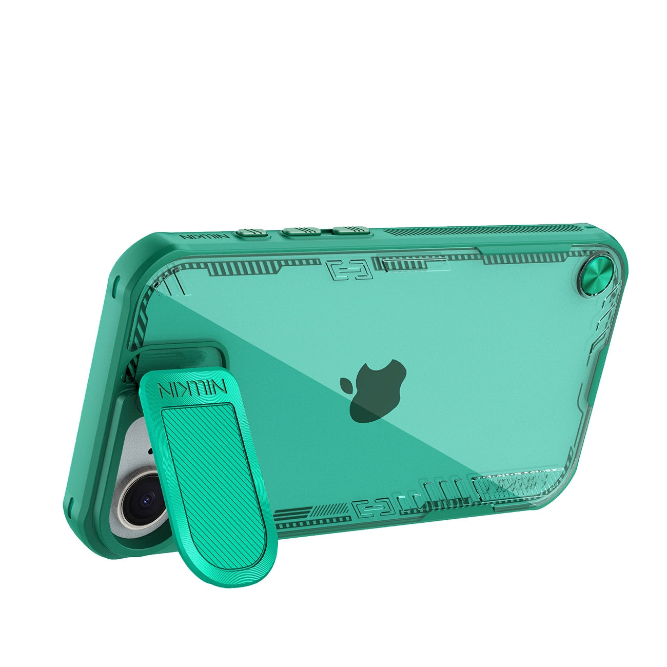 Nillkin Iceblade Prop Case with Lens Cover and Stand for iPhone 16e - Green_4