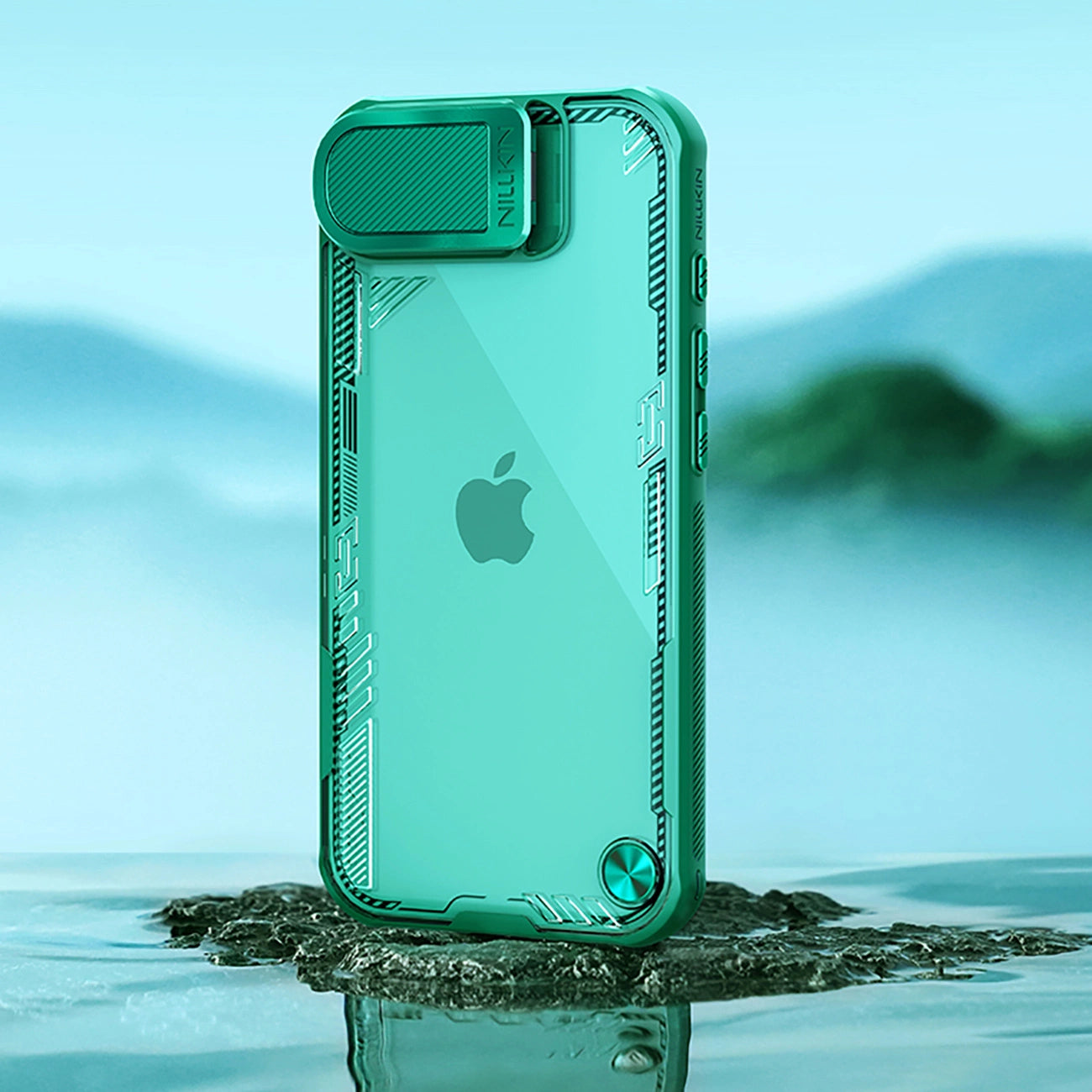 Nillkin Iceblade Prop Case with Lens Cover and Stand for iPhone 16e - Green_5