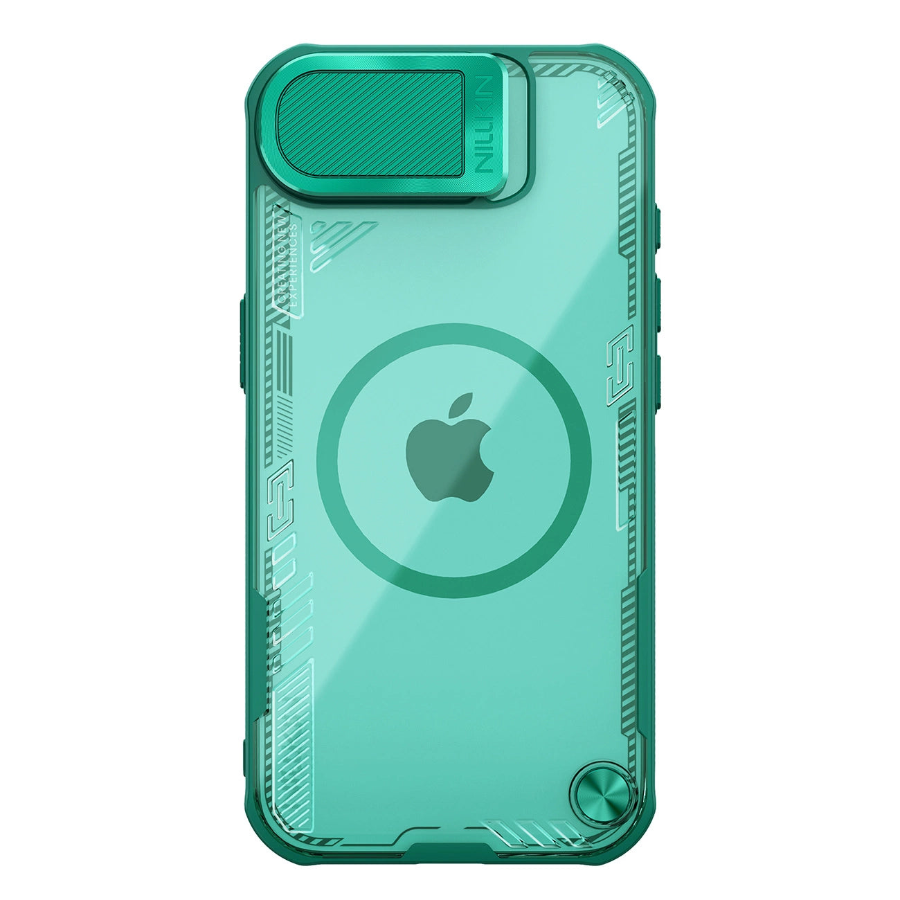 Nillkin Iceblade Prop Magnetic Case with Camera Cover and Stand for iPhone 16e - Green_1