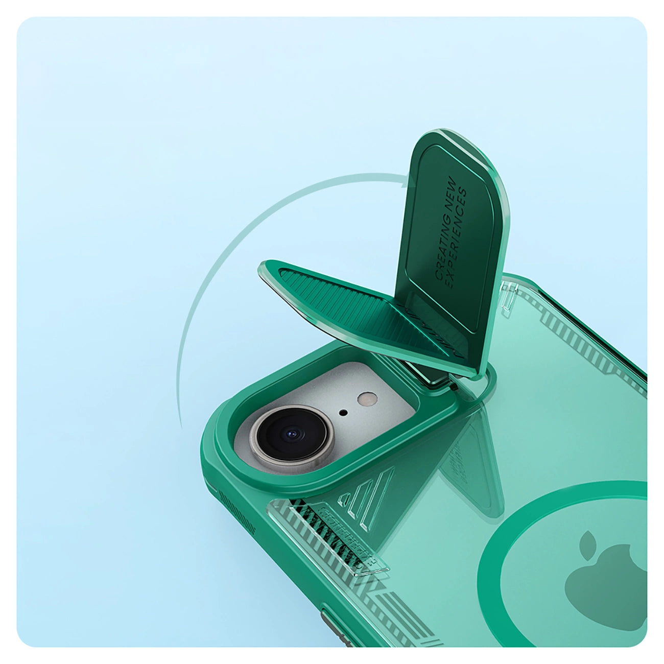 Nillkin Iceblade Prop Magnetic Case with Camera Cover and Stand for iPhone 16e - Green_8