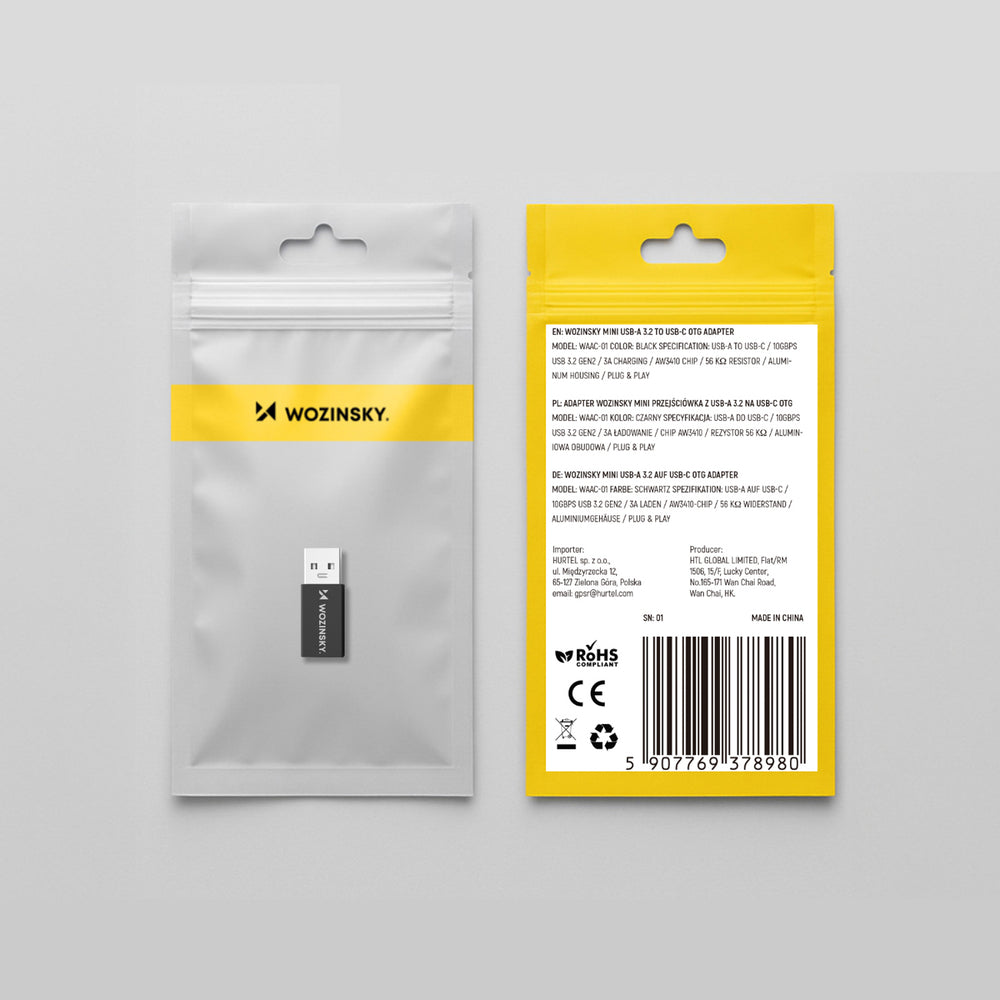 Wozinsky WAAC-01 USB-A - USB-C OTG Adapter - Black_9
