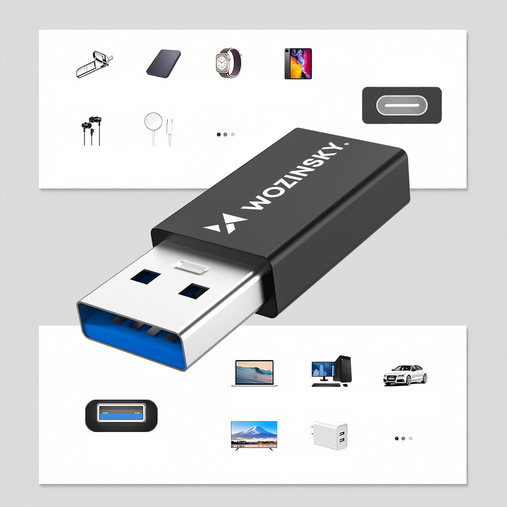 Wozinsky WAAC-01 USB-A - USB-C OTG Adapter - Black_4