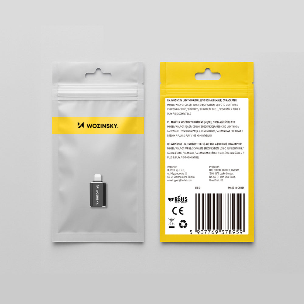 Wozinsky WALA-01 Lightning to USB-A OTG Adapter - Black_9