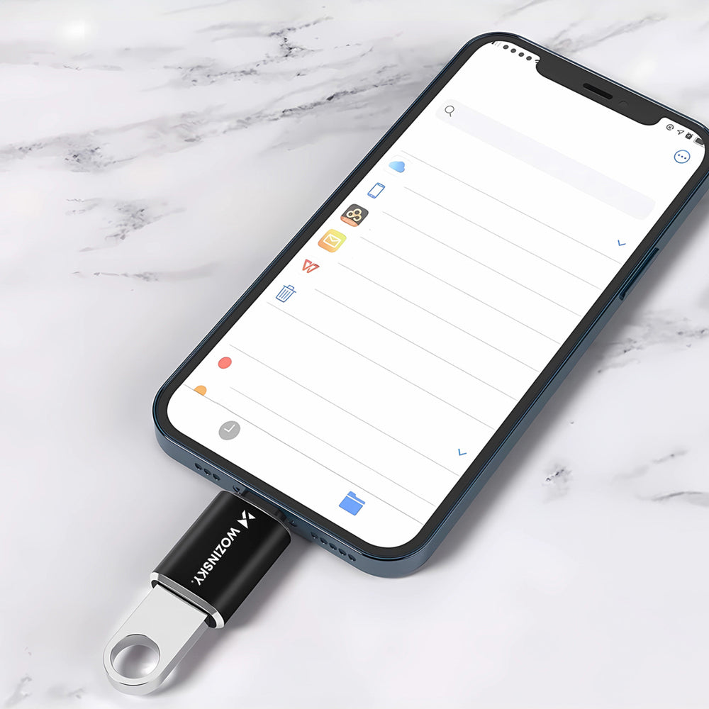 Wozinsky WALA-01 Lightning to USB-A OTG Adapter - Black_8