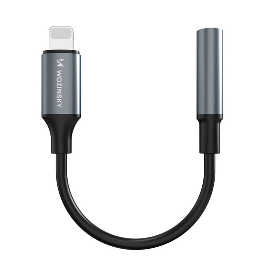 Wozinsky WALJ-01 Lightning adapter - 3.5mm mini jack - black_0