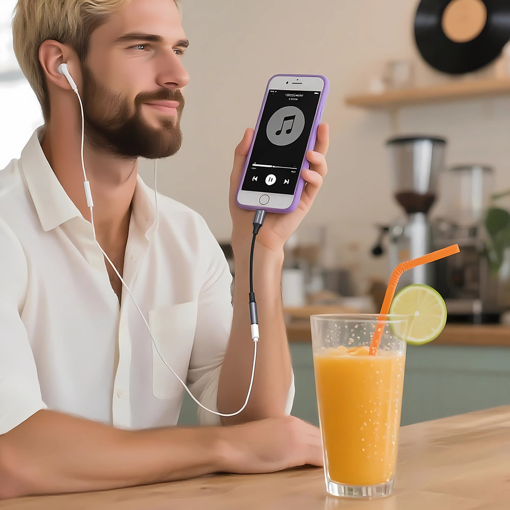 Wozinsky WALJ-01 Lightning adapter - 3.5mm mini jack - black_8