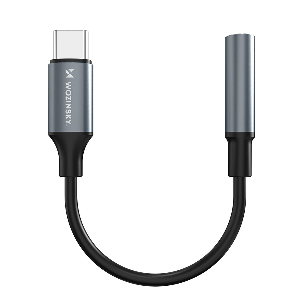 Wozinsky WACM-01 USB-C Adapter - 3.5mm Mini Jack - Black_0