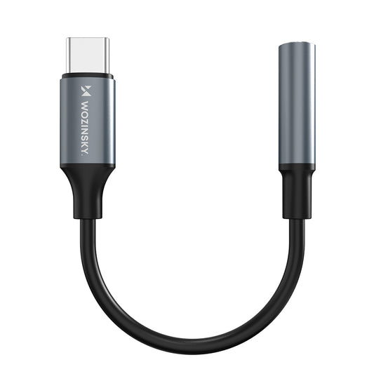 Wozinsky WACM-01 USB-C Adapter - 3.5mm Mini Jack - Black_0