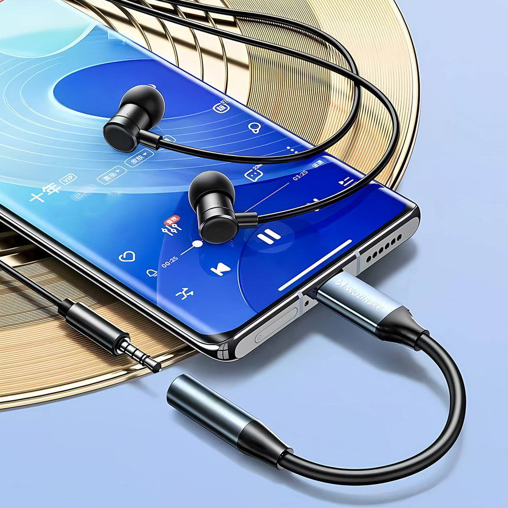 Wozinsky WACM-01 USB-C Adapter - 3.5mm Mini Jack - Black_8
