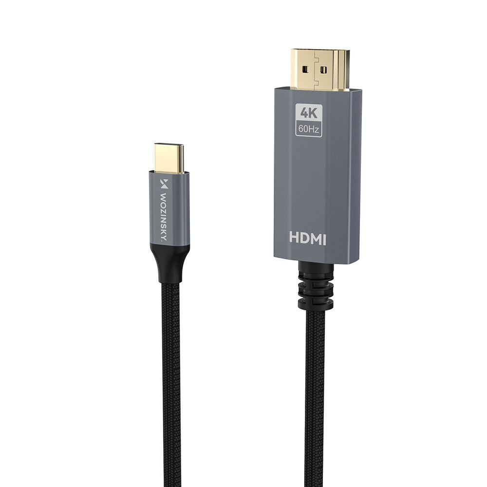 Wozinsky WCCH-01 USB-C - HDMI 4K 60Hz Cable 1.8m - Black_4