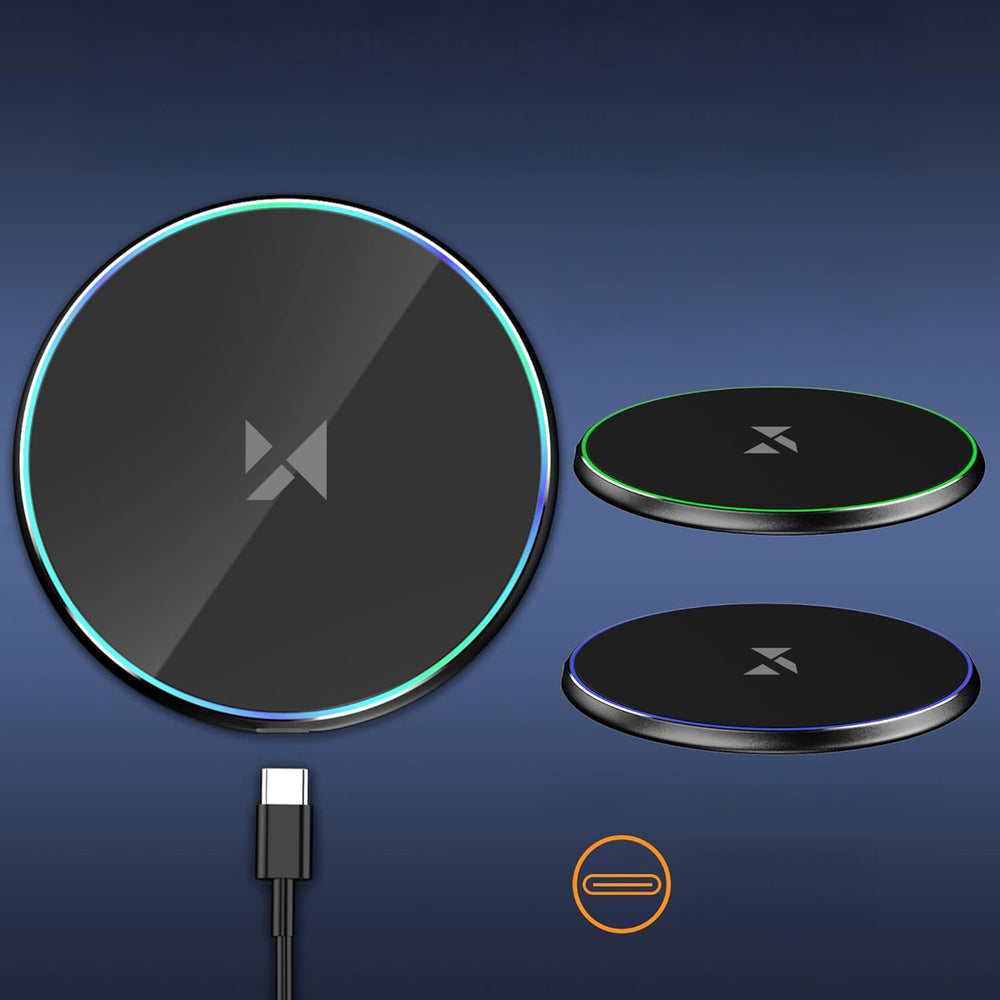 Wozinsky WLI-01Y 15W Qi Inductive Charger with USB-C Cable - Black_8