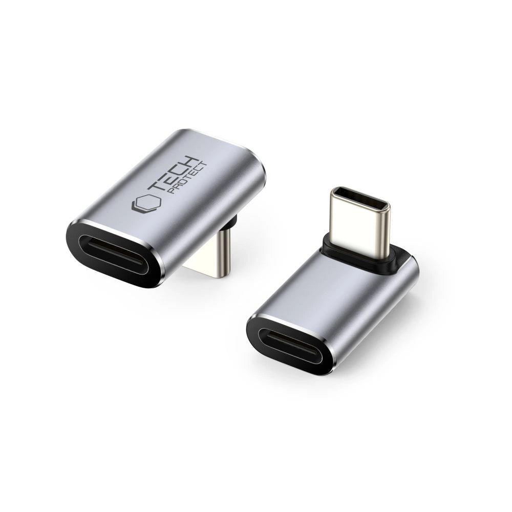 Tech-Protect Ultraboost AA02 USB-C Angled Adapter - Gray_0