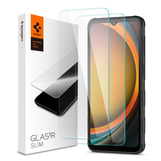 Spigen Glas.tR Slim 2-pack Tempered Glass for Samsung Galaxy Xcover 7 / 7 Pro - Transparent_0